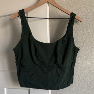 Aerie Deep Green Superchill Crop Tank
